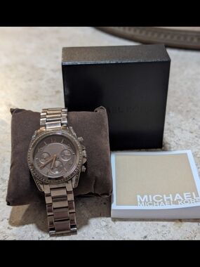 Michael Kors Rose Gold Tone Chronograph Watch